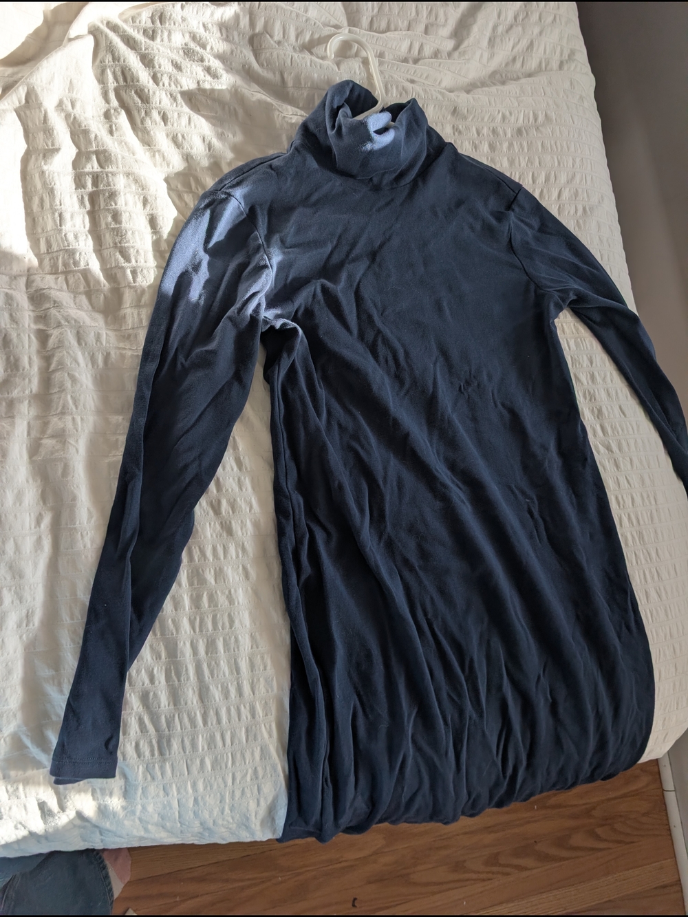 Joe Fresh Navy Midi Turtleneck Dress